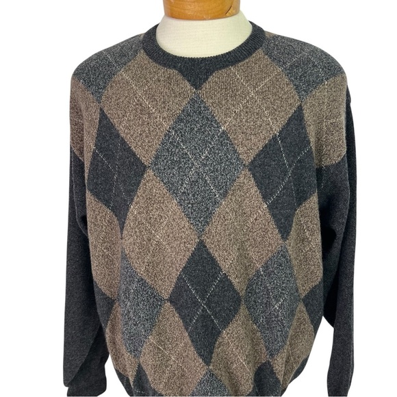 J.P. TILFORD FOR HARRY ROSEN Men’s Sweater Sz Large Vtg Merino Wool/Cashmere - Picture 2 of 12